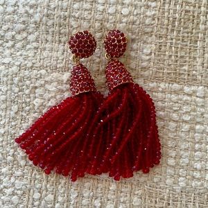 Ruby Drop Earrings, limited edition brand new